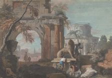 Capriccio with Roman Ruins, ca. 1700-1730. Creator: Marco Ricci