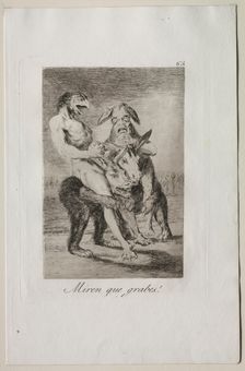 Caprices: Look How Solemn They Are!. Creator: Francisco de Goya (Spanish, 1746-1828)