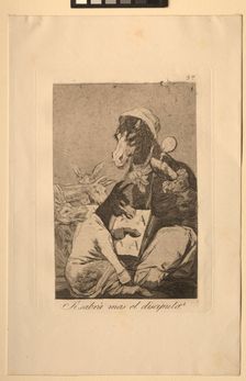 Caprices: Might Not the Pupil Know More?. Creator: Francisco de Goya (Spanish, 1746-1828)