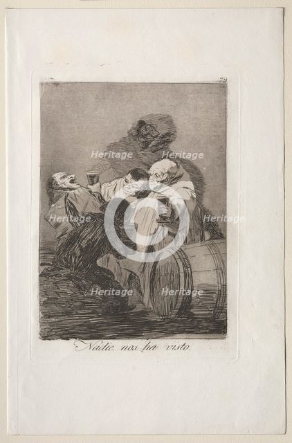 Caprichos: No One has Seen Us. Creator: Francisco de Goya (Spanish, 1746-1828).