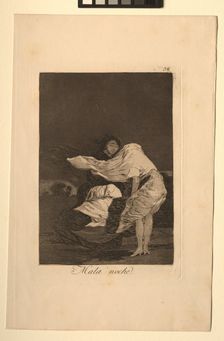 Caprichos: A Bad Night. Creator: Francisco de Goya (Spanish, 1746-1828)
