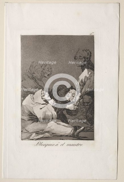 Caprichos: A Gift for the Master. Creator: Francisco de Goya (Spanish, 1746-1828).