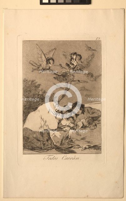 Caprichos: All Will Fall. Creator: Francisco de Goya (Spanish, 1746-1828).