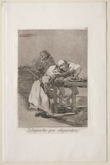 Caprichos: Be Quick, They are Waking Up. Creator: Francisco de Goya (Spanish, 1746-1828)