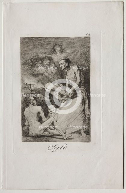 Caprichos: Blow!. Creator: Francisco de Goya (Spanish, 1746-1828).