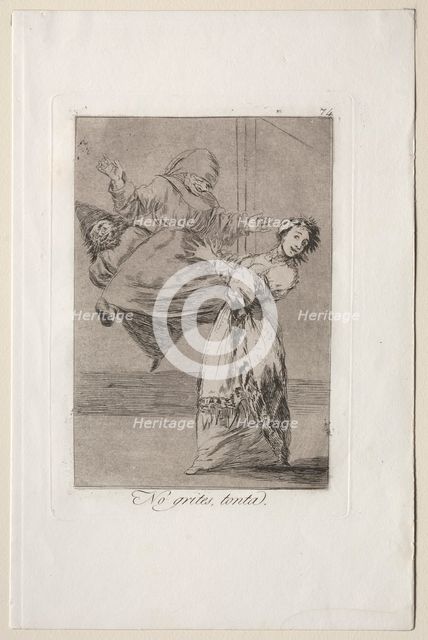 Caprichos: Dont Scream Stupid. Creator: Francisco de Goya (Spanish, 1746-1828).