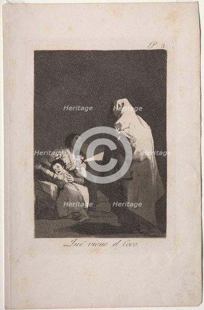 Caprichos: Here Comes the Bogieman. Creator: Francisco de Goya (Spanish, 1746-1828).