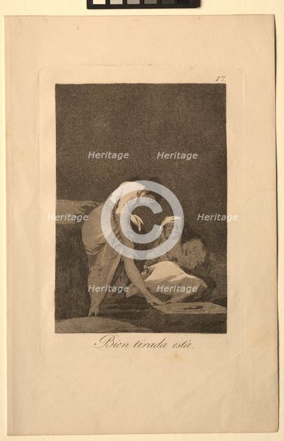 Caprichos: It is Nicely Stretched. Creator: Francisco de Goya (Spanish, 1746-1828).
