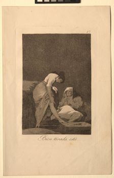 Caprichos: It is Nicely Stretched. Creator: Francisco de Goya (Spanish, 1746-1828)