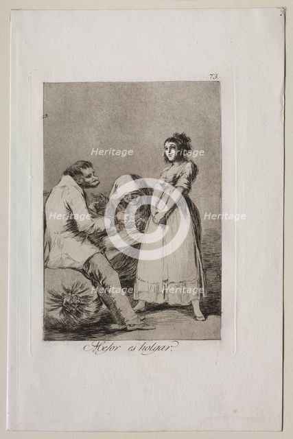 Caprichos: It is Better to be Lazy. Creator: Francisco de Goya (Spanish, 1746-1828).