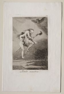 Caprichos: Pretty Teacher!. Creator: Francisco de Goya (Spanish, 1746-1828)