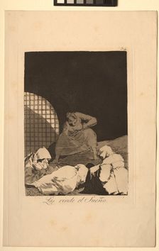 Caprichos: Sleep Overcomes Them. Creator: Francisco de Goya (Spanish, 1746-1828)