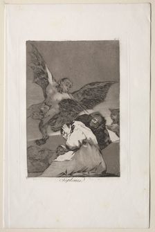 Caprichos: Tale-Bearers-Blasts of Wind. Creator: Francisco de Goya (Spanish, 1746-1828)