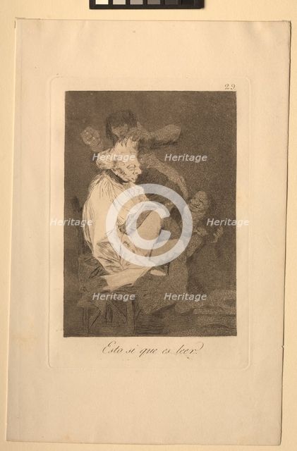 Caprichos: That Certainly is Being Able to Read. Creator: Francisco de Goya (Spanish, 1746-1828).