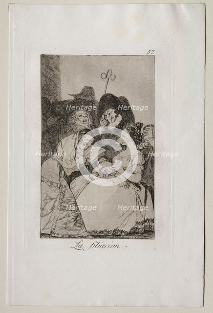 Caprichos: The Filiation. Creator: Francisco de Goya (Spanish, 1746-1828).