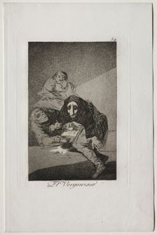 Caprichos: The Shamefaced One. Creator: Francisco de Goya (Spanish, 1746-1828)