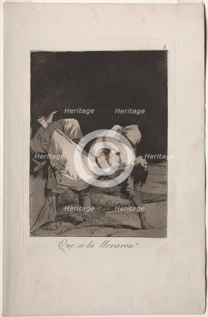 Caprichos: They Carried Her Off!. Creator: Francisco de Goya (Spanish, 1746-1828).