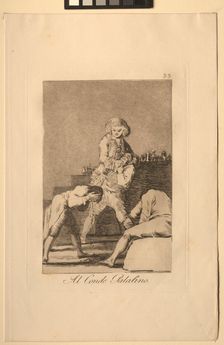 Caprichos: To the Count Palatine or Count of the Palate. Creator: Francisco de Goya (Spanish, 1746-1828)