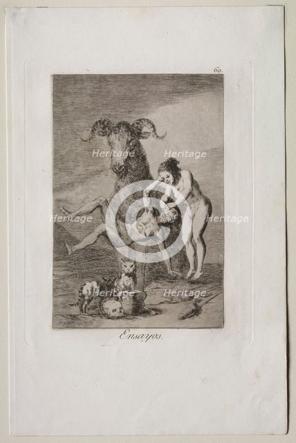 Caprichos: Trials. Creator: Francisco de Goya (Spanish, 1746-1828).