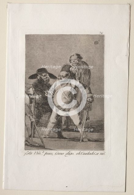Caprichos: You understand?...Well, as I say...eh! Look out! Otherwise.... Creator: Francisco de Goya (Spanish, 1746-1828).