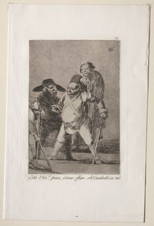 Caprichos: You understand?...Well, as I say...eh! Look out! Otherwise.... Creator: Francisco de Goya (Spanish, 1746-1828)