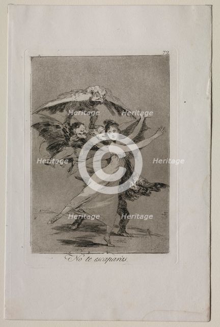 Caprichos: You Will Not Escape. Creator: Francisco de Goya (Spanish, 1746-1828).
