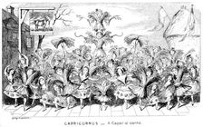 Capricornus - a Caper-o'-corns 19th century.Artist: George Cruikshank
