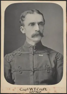 Capt. W.T. Croft 65th Regt, c.1860. Creator: Unknown