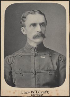 Capt. W.T. Croft 65th Regt, c.1860. Creator: Unknown