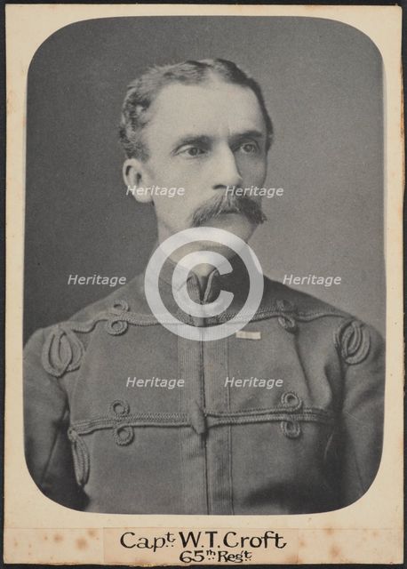 Capt. W.T. Croft 65th Regt, c.1860. Creator: Unknown.
