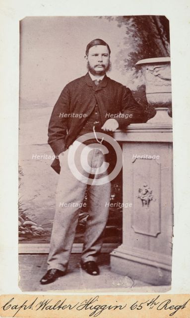 Capt. Walter Higgin 65th Regt, c.1860. Creator: Unknown.
