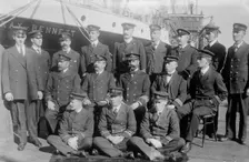Capt. and crew of MACKAY-BENNETT, between c1910 and c1915. Creator: Bain News Service