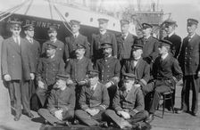 Capt. and crew of MACKAY-BENNETT, between c1910 and c1915. Creator: Bain News Service