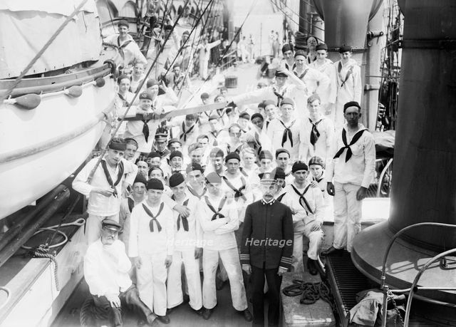 Capt. B.H. Tillman & boys - "Newport", 1913. Creator: Bain News Service.