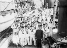 Capt. B.H. Tillman & boys - "Newport", 1913. Creator: Bain News Service