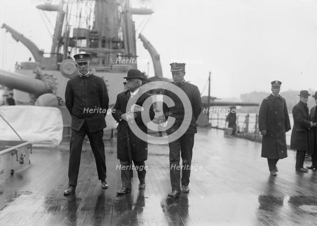 Capt. J.H. Gibbons, Adm. Boush, Chief officer McNeely, between c1910 and c1915. Creator: Bain News Service.