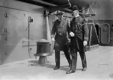 Capt. J.H. Oliver and Cdr. F. Hughes, 1914. Creator: Bain News Service