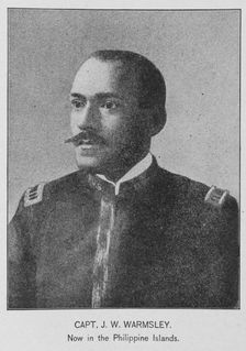 Capt. J.W. Warmsley; Now in the Philippine Islands, 1902. Creator: Unknown