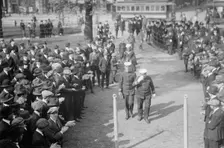 Capt. Jack Adams boarding RECRUIT, 1917. Creator: Bain News Service