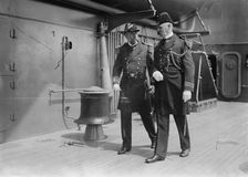 Capt. J.H. Oliver and Cdr. F. Hughes, 1914. Creator: Bain News Service