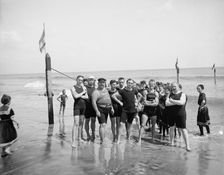 Capt. Riley and lifeguards, Coney Island, N.Y., between 1900 and 1905. Creator: Unknown