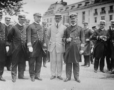 Capt. Ritter, Rear Adm. Ward, German Ambassador, Admiral Paschowitz, 1912. Creator: Bain News Service