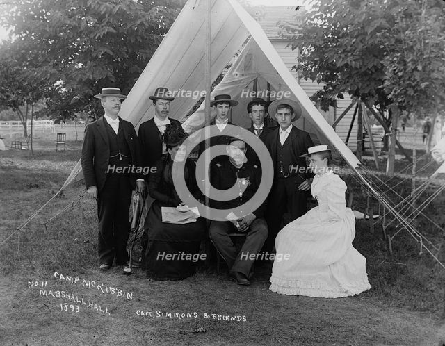Capt. Simmons & friends, 1893. Creator: Unknown.