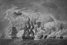 Captain Trollope's Famous Action c1800. Artist: Robert Dodd