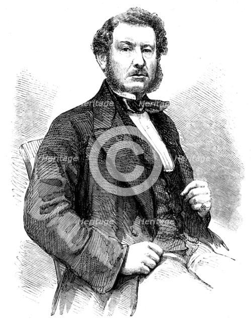 Captain William Harrison, Commander of the "Great Eastern" Steam-ship, 1858. Creator: Unknown.