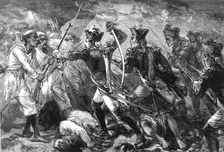 Captain Yorke Leading the Forlorn Hope at Masulipatam c1891. Creator: James Grant