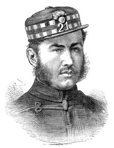 Captain A. L. Falls, 21st Regiment, killed in South Africa, 1881. Creator: Unknown