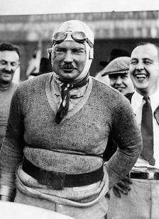 Captain Alastair Miller after Brooklands 500 mile race. Creator: Unknown