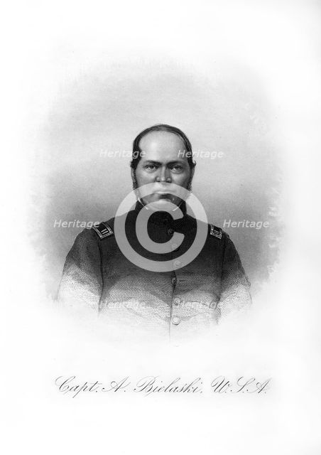 Captain Alexander Bielaski, American soldier, (1872). Artist: Unknown