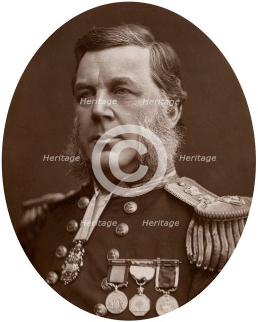 Captain Bedford Clapperton Trevelyan Pim, British naval officer, 1883.Artist: Lock & Whitfield